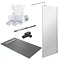 1600 x 900 Wet Room Pack with 600mm Linear Waste Large Image