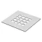 1600 x 900mm White Slate Effect Rectangular Shower Tray + Chrome Grill Waste  Feature Large Image