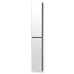 1622mm Slimline Tall Mirror Cabinet Dark Oak