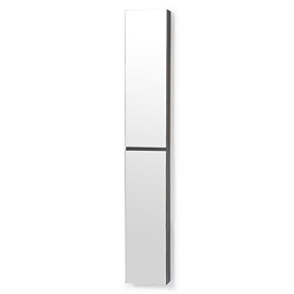 1622mm Slimline Tall Mirror Cabinet Dark Oak