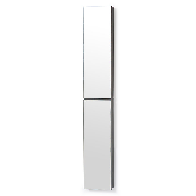 1622mm Slimline Tall Mirror Cabinet Dark Oak