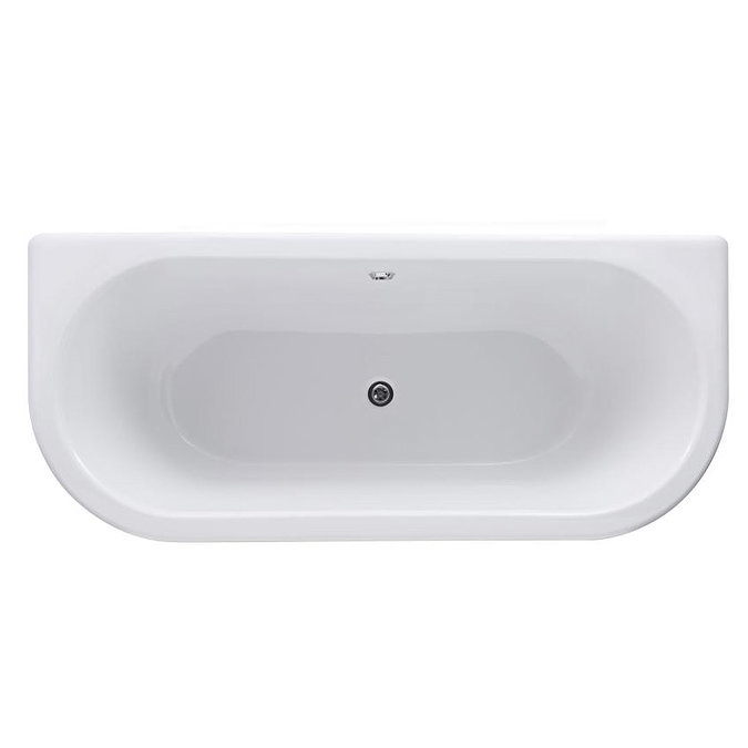 Premier Double Ended Back to Wall Roll Top Bath Inc. Chrome Legs - 1700mm Profile Large Image