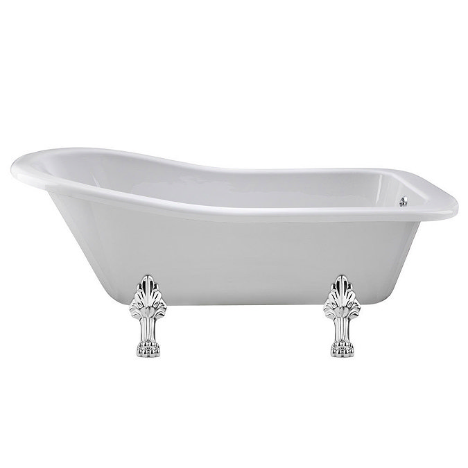 Nuie Kensington 1700 x 730mm Small Roll Top Slipper Bath with Pride Leg Set Large Image