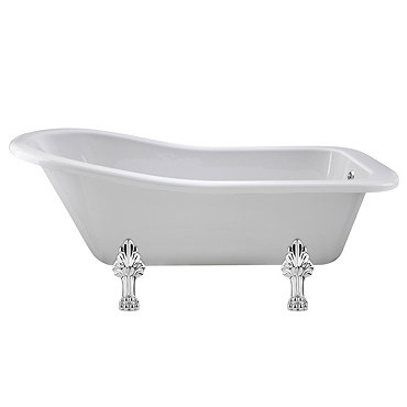 Premier Kensington 1700 Roll Top Slipper Bath Inc. Chrome Leg Set Profile Large Image