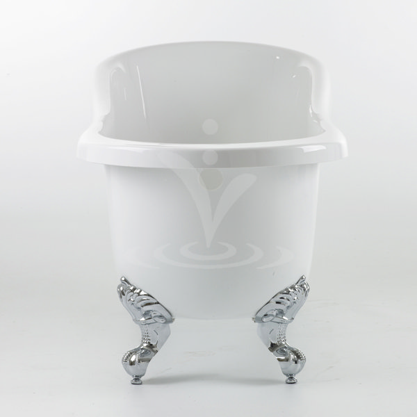 Winchester 1680 x 720 Luxury Freestanding Slipper Bath with Chrome Leg Set Profile Large Image
