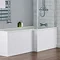 Milan Square Shower Bath - 1700mm Inc. Double Hinged Screen & MDF Panel Profile Large Image