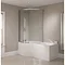 Sommer P-Shaped Shower Bath 1700mm (Inc. Sliding Screen + Acrylic Front Panel) Large Image