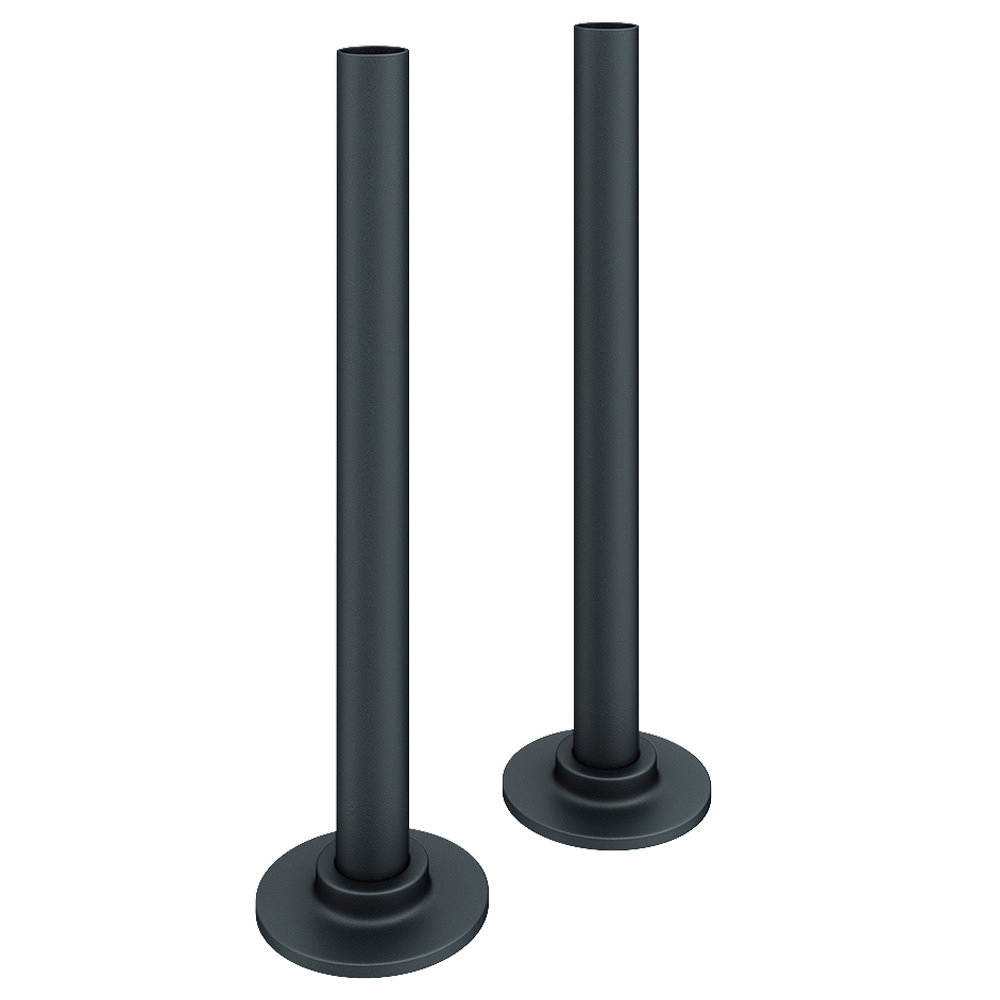Arezzo 180mm Anthracite 15mm Pipe Kit for Radiator Valves Large Image