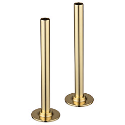 Arezzo 180mm Gold 15mm Pipe Kit for Radiator Valves