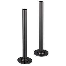 Arezzo 180mm Gunmetal Grey 15mm Pipe Kit for Radiator Valves