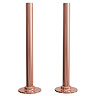 Arezzo 180mm Rose Gold 15mm Pipe Kit for Radiator Valves Large Image