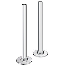 Arezzo 180mm Chrome 15mm Pipe Kit for Radiator Valves Large Image