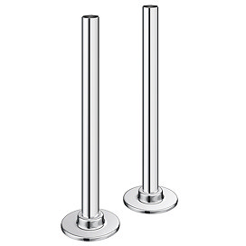 Arezzo 180mm Chrome 15mm Pipe Kit for Radiator Valves Large Image