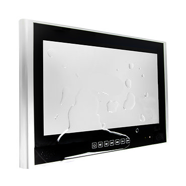 19" Classic Waterproof Bathroom TV Profile Large Image