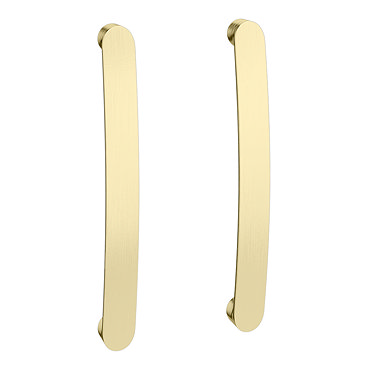 2 x Brooklyn Brushed Brass Additional Bar Handles - L210mm (196mm Centres)  Profile Large Image