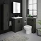 2 x Brooklyn Matt Black Additional Bar Handles - L210mm (196mm Centres)  In Bathroom Large Image