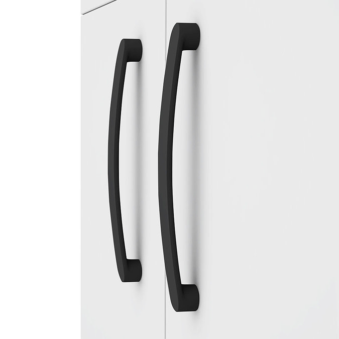 2 x Brooklyn Matt Black Additional Bar Handles - L210mm (196mm Centres)  Standard Large Image