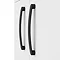 2 x Brooklyn Matt Black Additional Bar Handles - L210mm (196mm Centres)  Standard Large Image