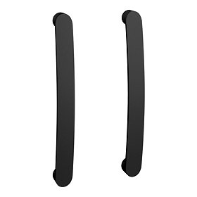 2 x Brooklyn Matt Black Additional Bar Handles - L210mm (196mm Centres) Large Image