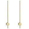 2 x Ellis & Co Lacerva Pillar Bathroom Wall Light - Brushed Brass