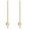 2 x Ellis & Co Lacerva Pillar Bathroom Wall Light - Brushed Brass