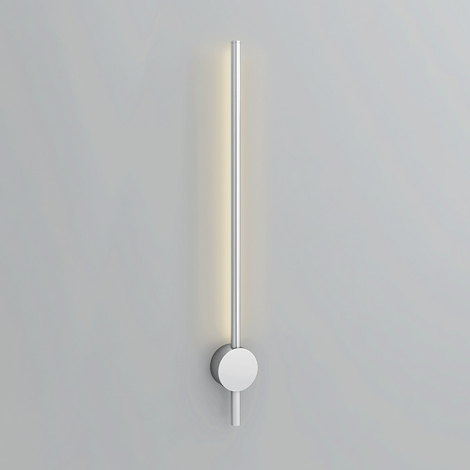 2 x Ellis & Co Lacerva Pillar Bathroom Wall Light - Chrome