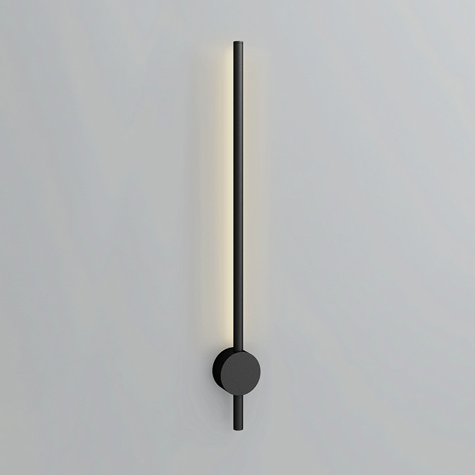  Ellis & Co Lacerva Pillar Bathroom Wall Light - Matt Black