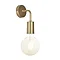 2 x Industville Sleek Edison Wall Light - Brass  additional Large Image