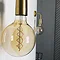 2 x Industville Sleek Edison Wall Light - Brass  Feature Large Image