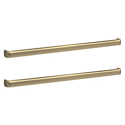 2 x Monza Brushed Brass D-Handles (320mm Centres)