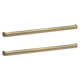 2 x Monza Brushed Brass D-Handles (320mm Centres)