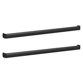2 x Monza Matt Black D-Handles (320mm Centres)
