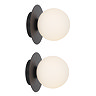 Pair of Osaka Wall Mounted Lights in Matt Black