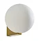 2 x Revive Satin Brass Bathroom Wall Lights with Globe Shades  Profile Large Image