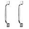 2 x York Chrome Square Strap Handles - L172mm (128mm Centres) Large Image