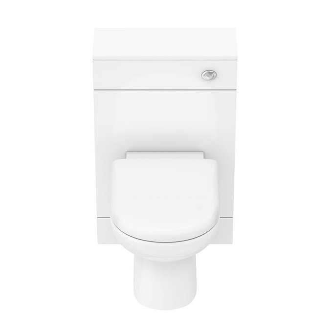 Turin 500mm BTW Toilet Unit inc. Cistern + Round Pan (Depth 200mm)  Standard Large Image