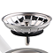 Pack of 2 Bower Universal Kitchen Sink Basket Strainer Wastes Chrome