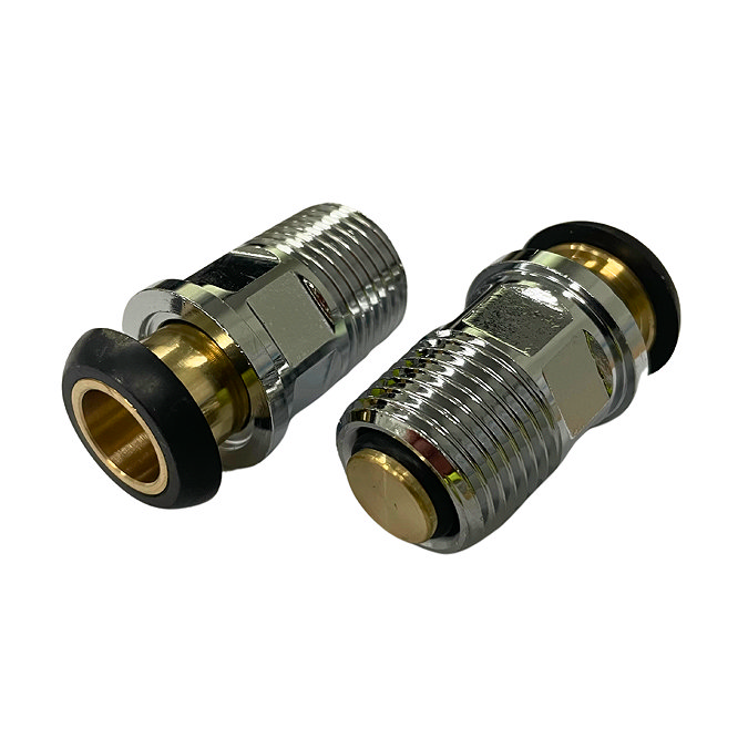 3/4" Ground Face Shut-Off Valves Chrome