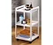 3 Tier Wooden Slatted Shelved Trolley Large Image