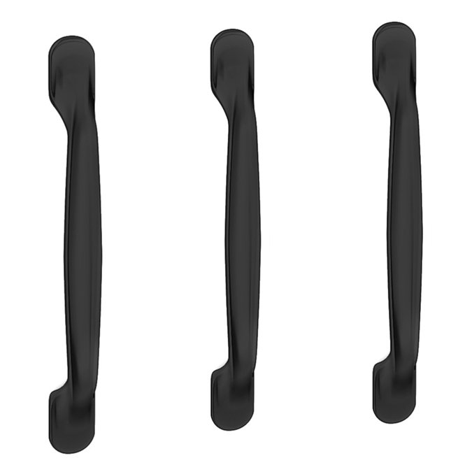 3 x Chatsworth Matt Black Additional Handles Large Image