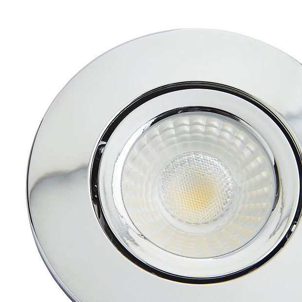 3 x Revive IP65 Chrome Round LED Fire-Rated Bathroom Downlights  Feature Large Image