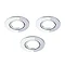 3 x Revive IP65 Chrome Round LED Fire-Rated Bathroom Downlights Large Image