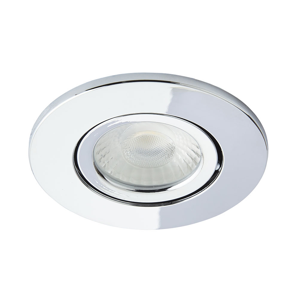 3 x Revive IP65 Chrome Round LED FireRated Bathroom Downlights