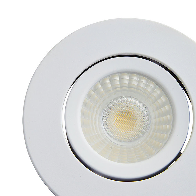 3 x Ellis & Co IP65 LED White Round Tiltable Bathroom Downlights