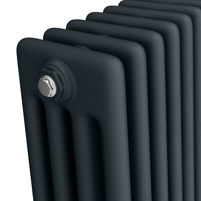 300 x 1340mm Cast Iron Style Traditional 4 Column Anthracite Radiator