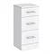 Alaska 350mm Deep Drawer Unit (High Gloss White - Depth 330mm) Large Image