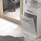 Alaska 350mm Deep Laundry Basket (High Gloss White - Depth 330mm) Profile Large Image