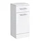 Alaska 350mm Deep Laundry Basket (High Gloss White - Depth 300mm) Large Image