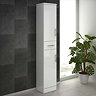 Alaska 350mm Tallboy Unit (High Gloss White - Depth 330mm) Feature Large Image