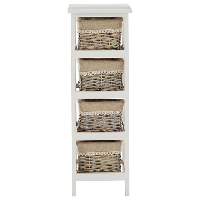 4-Drawer Rustic Storage Chest Standard Large Image